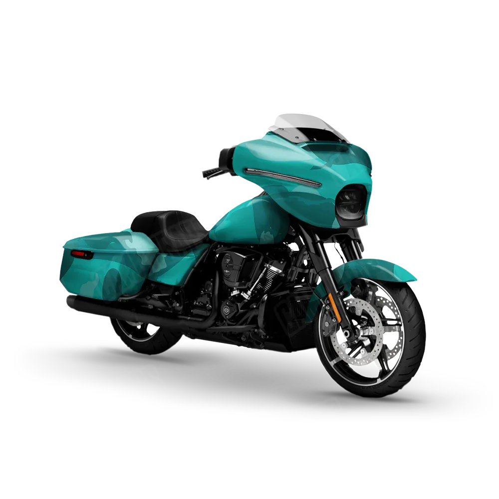 Ragged Elite Tiffany Blue Motorcycle Wraps