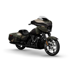 Ragged Militant Green Motorcycle Wraps