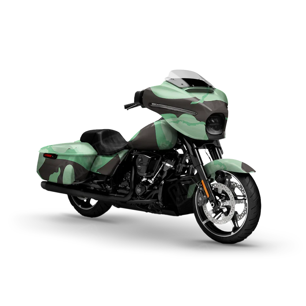 Ragged Mint Chocolate Chip Motorcycle Wraps