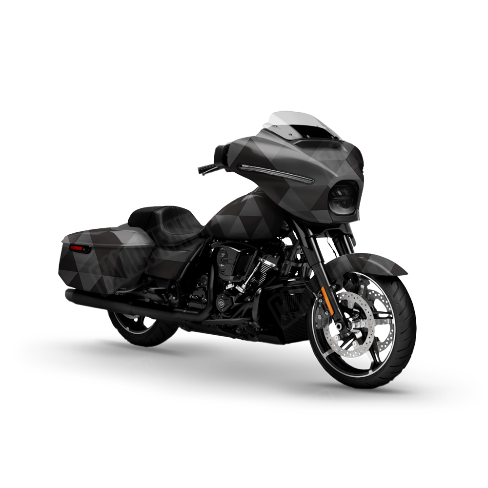 Triangle Elite Black Motorcycle Wraps