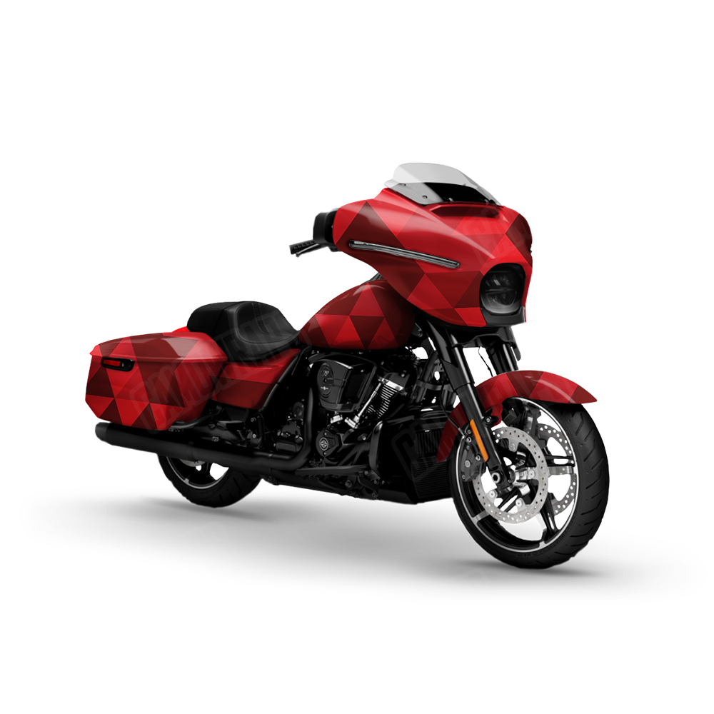 Triangle Elite Red Motorcycle Wraps