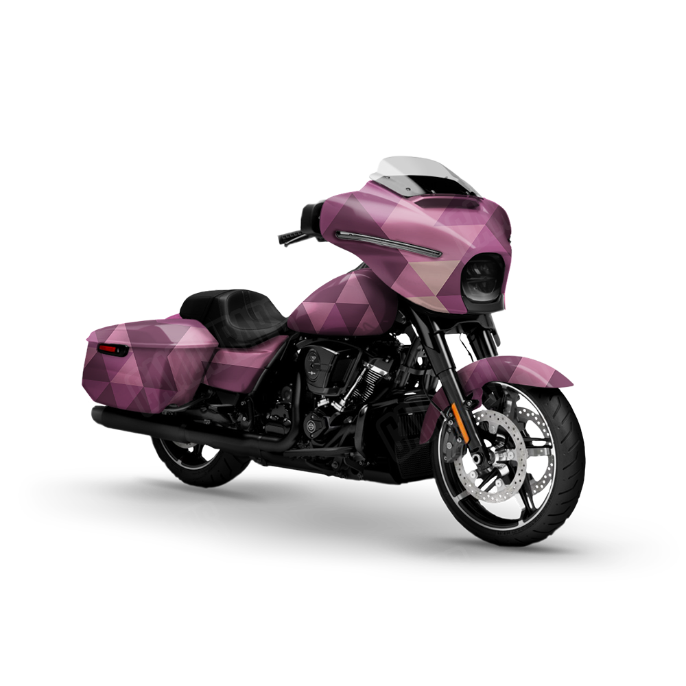 Triangle Floral Motorcycle Wraps