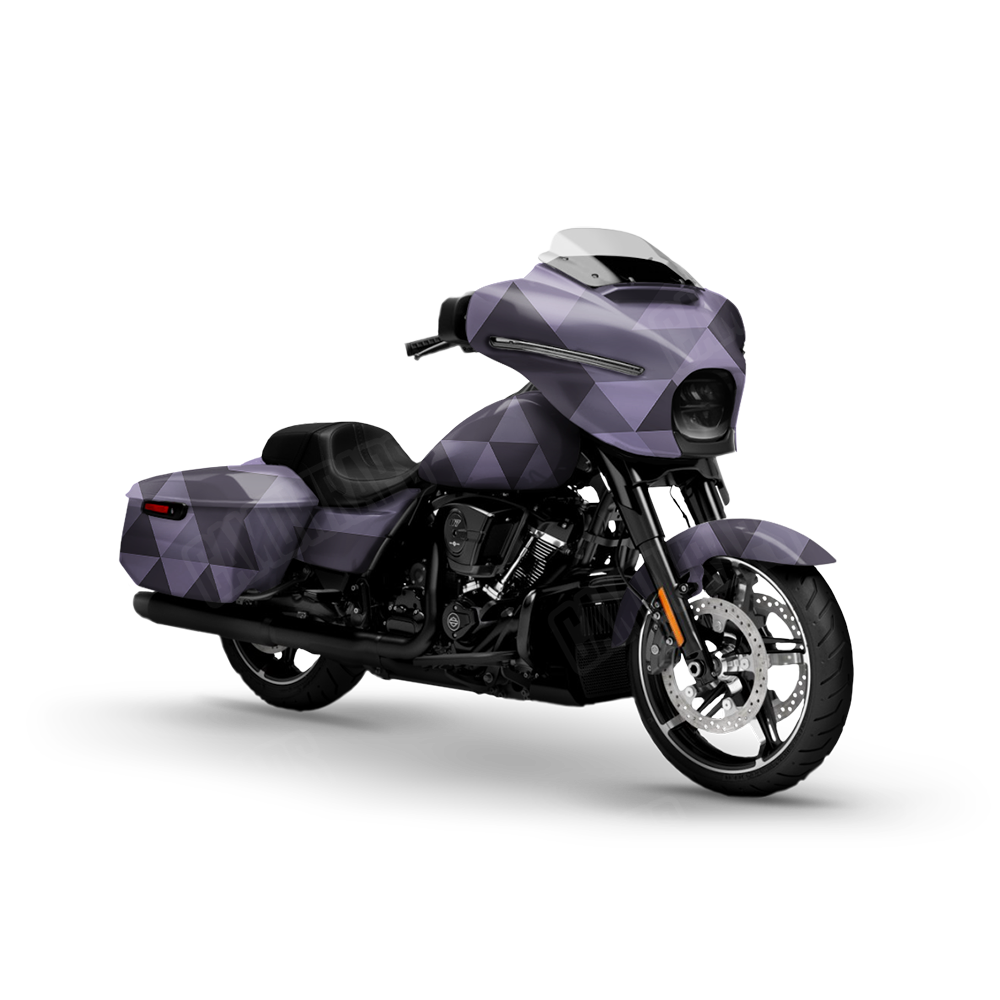 Triangle Lilac Motorcycle Wraps