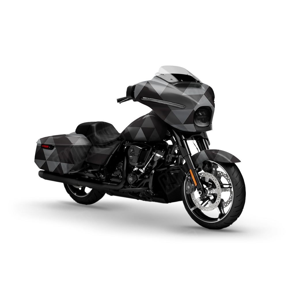 Triangle Midnight Motorcycle Wraps