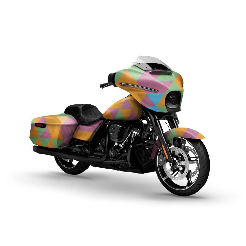 Triangle Sherbert Motorcycle Wraps