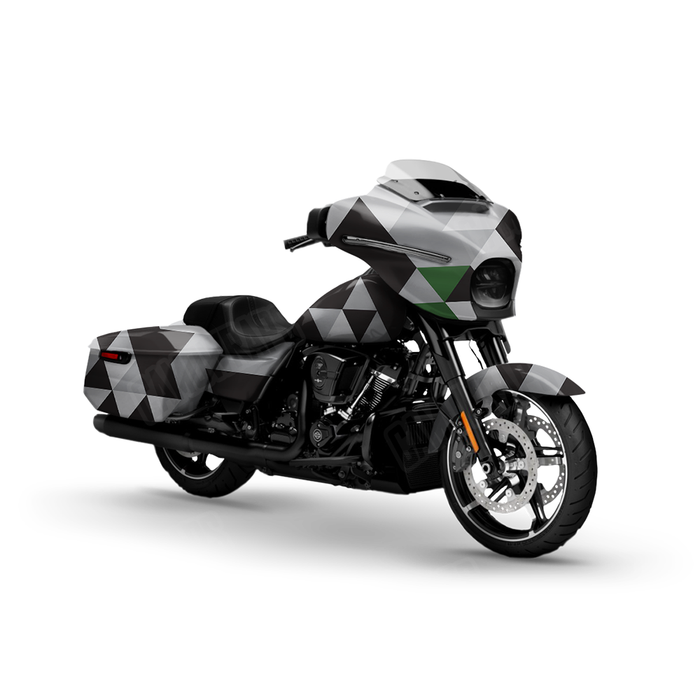 Triangle Urban Green Motorcycle Wraps