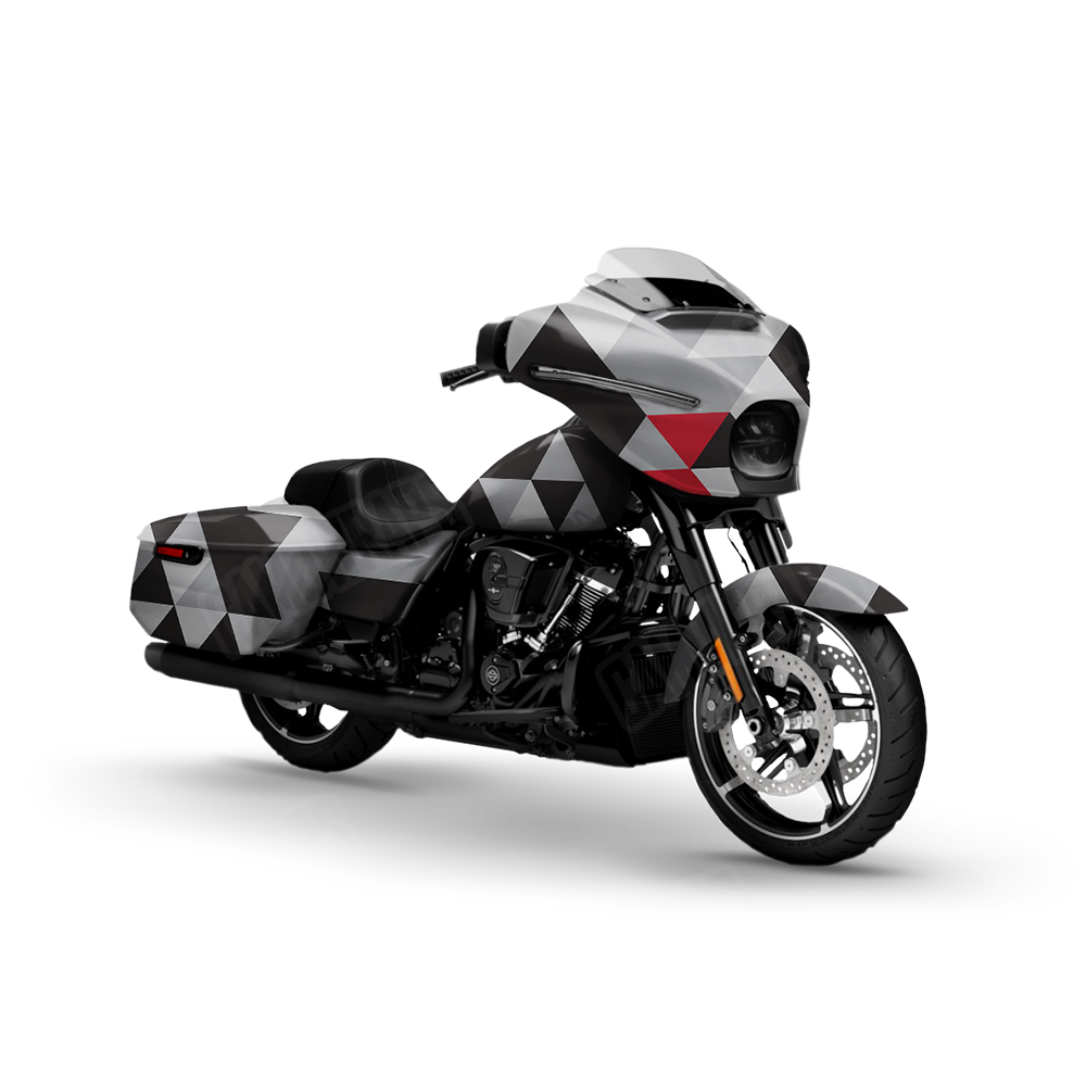Triangle Urban Red Motorcycle Wraps