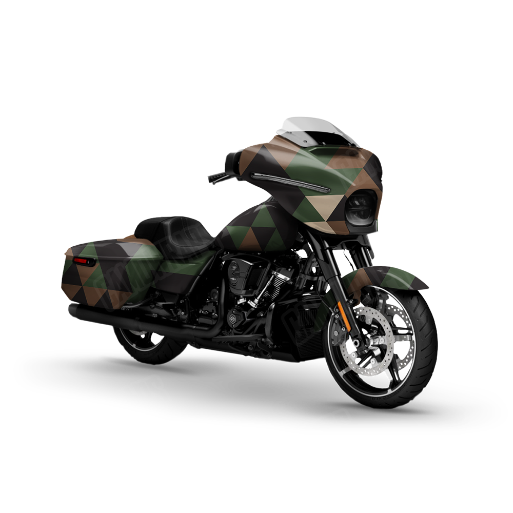 Triangle Woodland Motorcycle Wraps