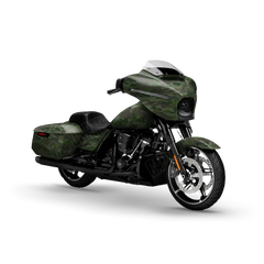 Classic Army Dark Green Motorcycle Wraps