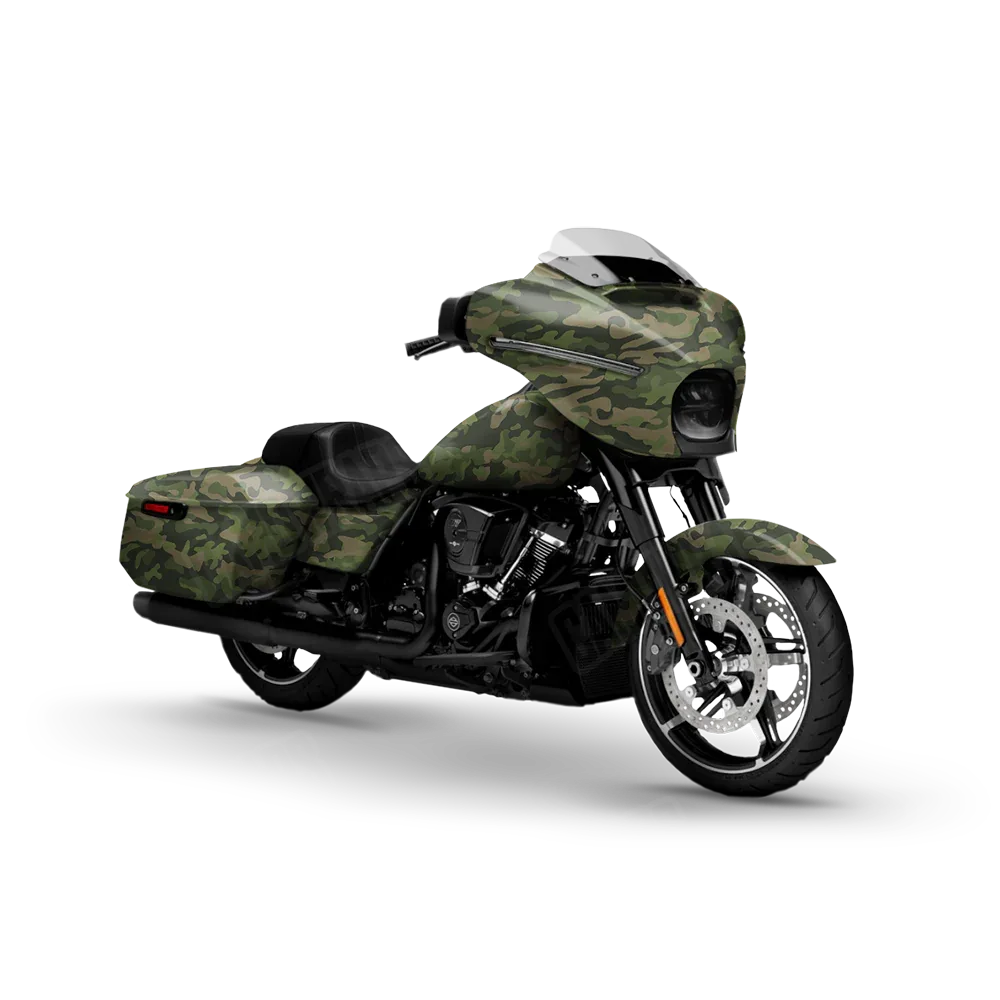 Classic Army Green Motorcycle Wraps