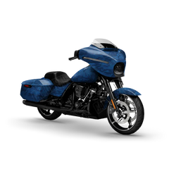 Classic Elite Blue Motorcycle Wraps