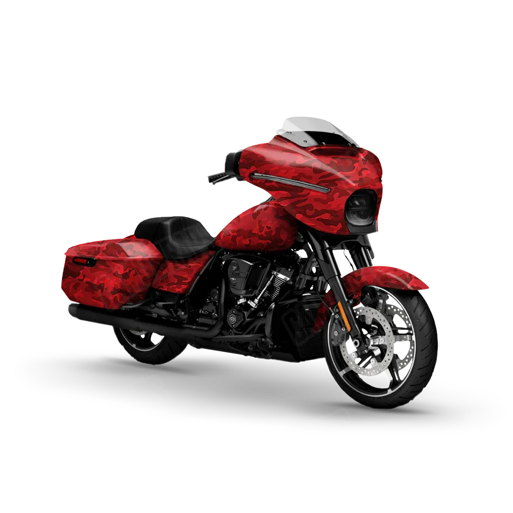 Classic Elite Red Motorcycle Wraps