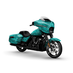 Classic Elite Tiffany Blue Motorcycle Wraps