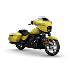 Classic Elite Yellow Motorcycle Wraps