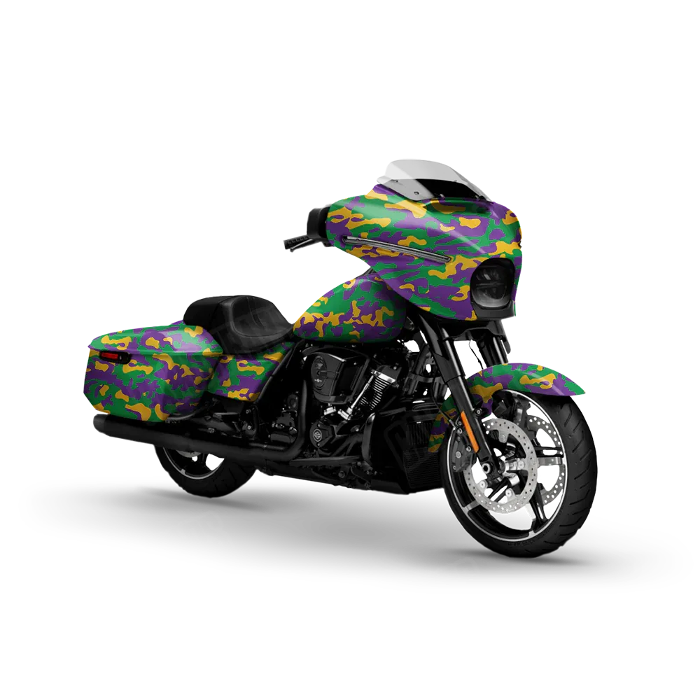 Classic Mardi Gras Motorcycle Wraps