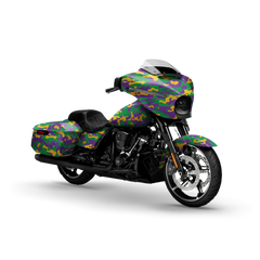 Classic Mardi Gras Motorcycle Wraps