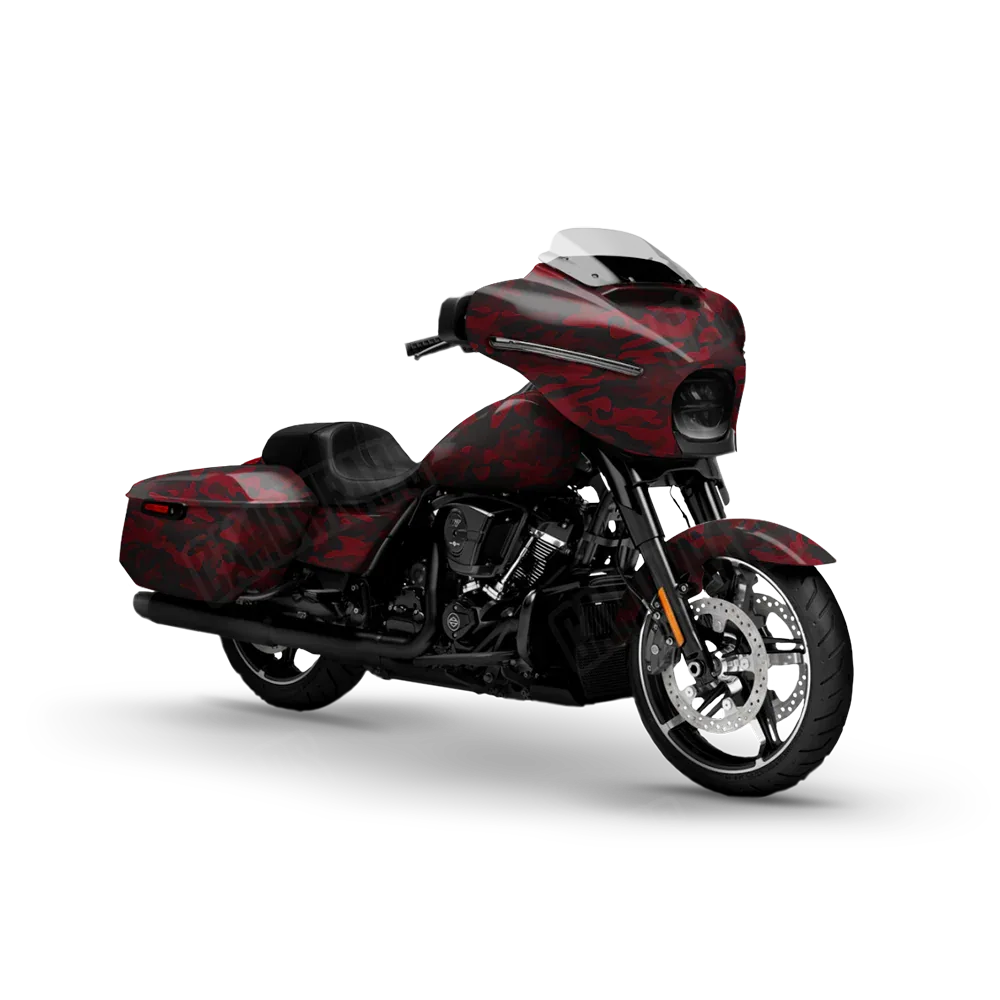 Classic Vampire Red Motorcycle Wraps