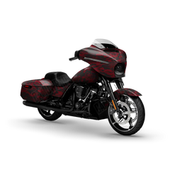 Classic Vampire Red Motorcycle Wraps
