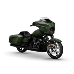 Digital Army Dark Green Motorcycle Wraps