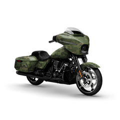 Digital Army Green Motorcycle Wraps
