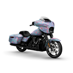 Digital Cotton Candy Motorcycle Wraps