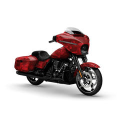 Digital Elite Red Motorcycle Wraps