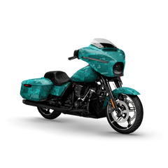 Digital Elite Tiffany Blue Motorcycle Wraps