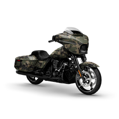 Digital Militant Charcoal Motorcycle Wraps