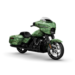 Digital Pistachio Motorcycle Wraps