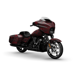 Digital Vampire Red Motorcycle Wraps