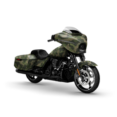 Ragged Army Green Motorcycle Wraps