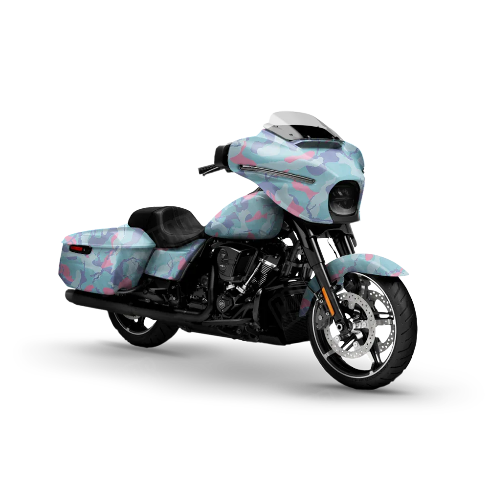 Ragged Cotton Candy Motorcycle Wraps