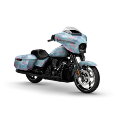 Ragged Cotton Candy Motorcycle Wraps