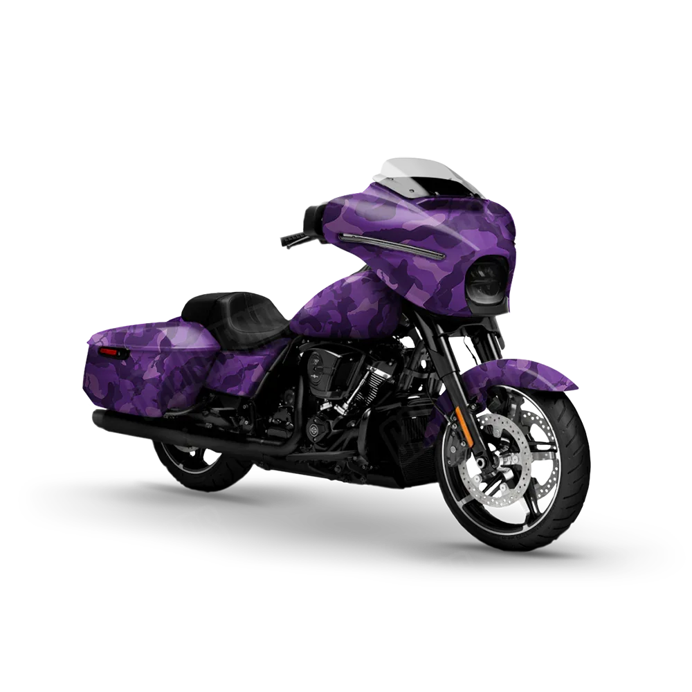 Ragged Elite Purple Motorcycle Wraps