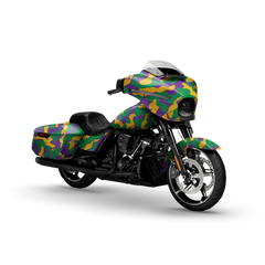 Ragged Mardi Gras Motorcycle Wraps