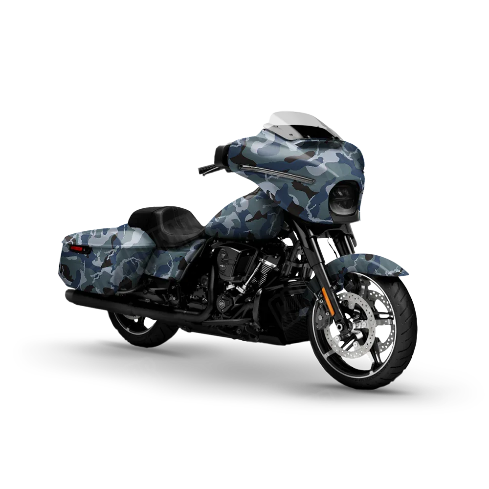 Ragged Navy Motorcycle Wraps