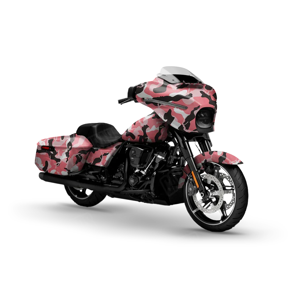 Ragged Pink Motorcycle Wraps