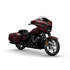 Ragged Vampire Red Motorcycle Wraps