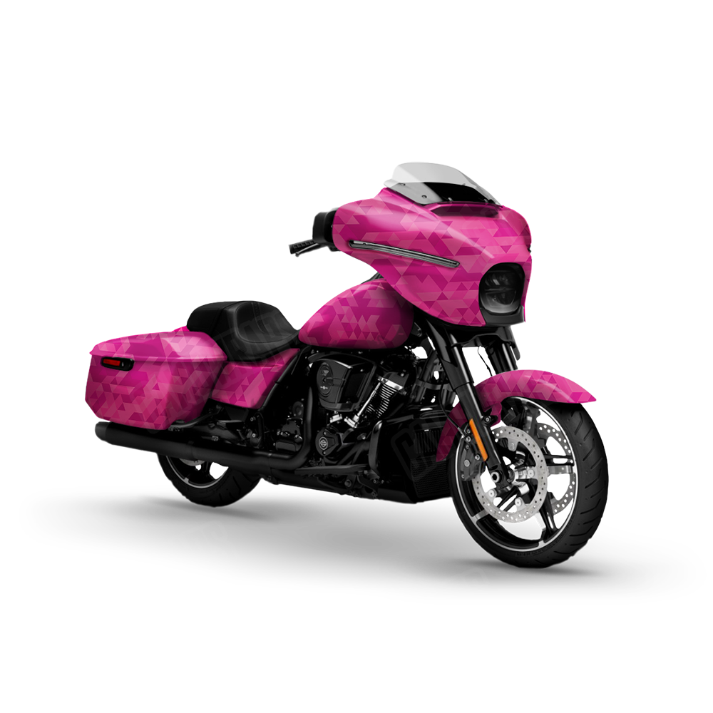 Triangle Elite Magenta Motorcycle Wraps