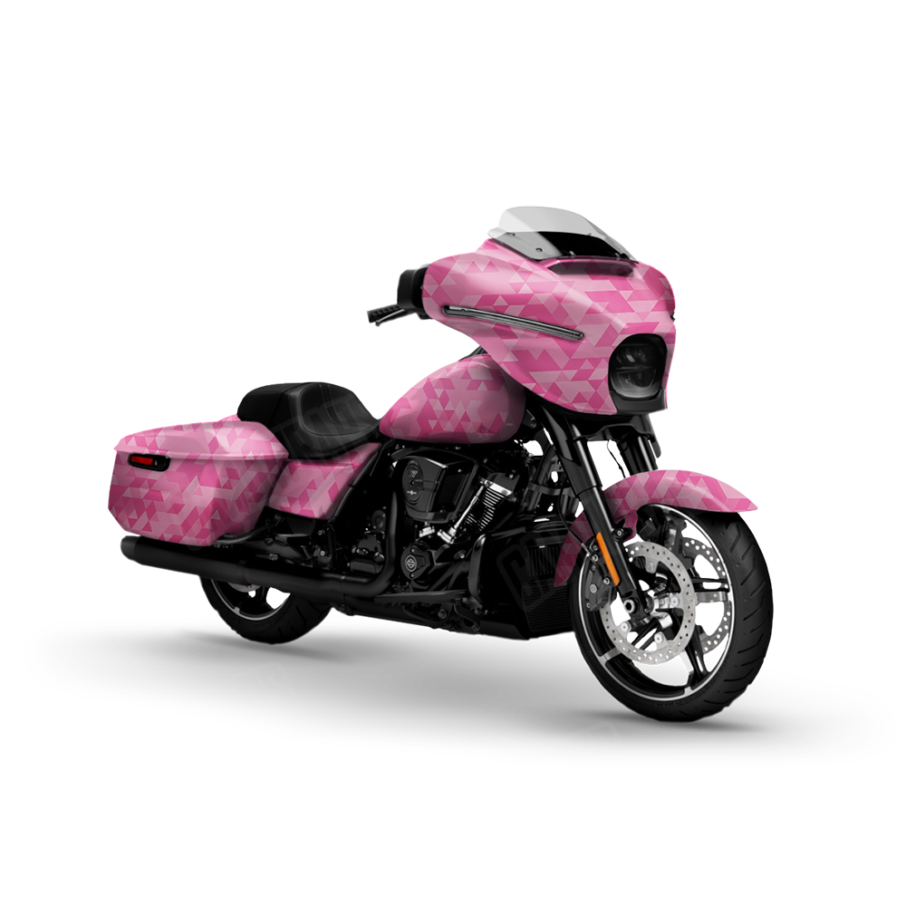 Triangle Elite Pink Motorcycle Wraps