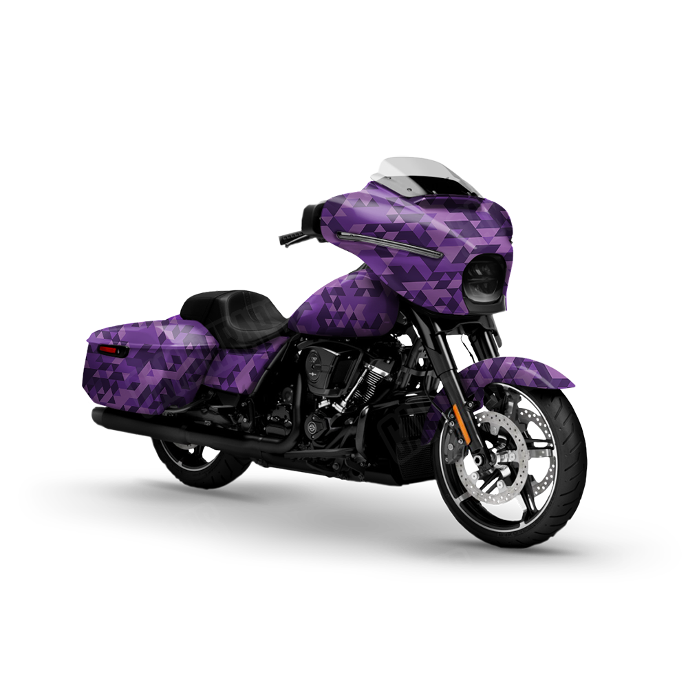 Triangle Elite Purple Motorcycle Wraps