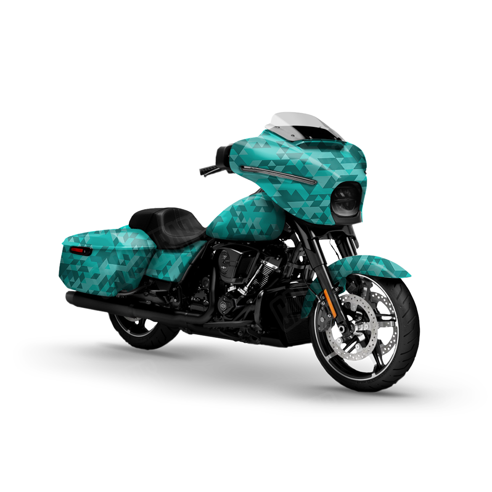 Triangle Elite Tiffany Blue Motorcycle Wraps