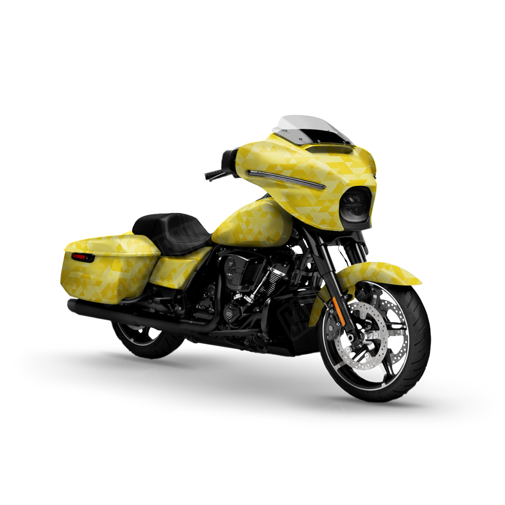 Triangle Elite Yellow Motorcycle Wraps