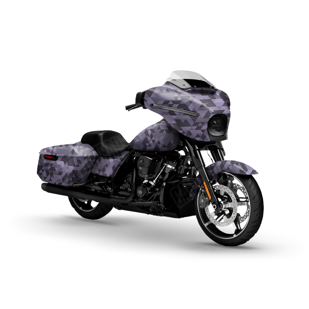 Triangle Lilac Motorcycle Wraps