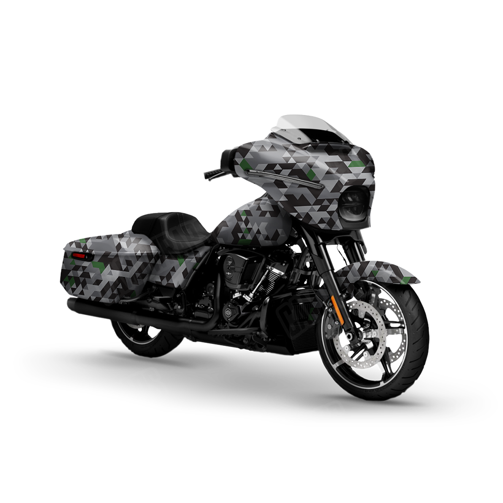 Triangle Urban Green Motorcycle Wraps