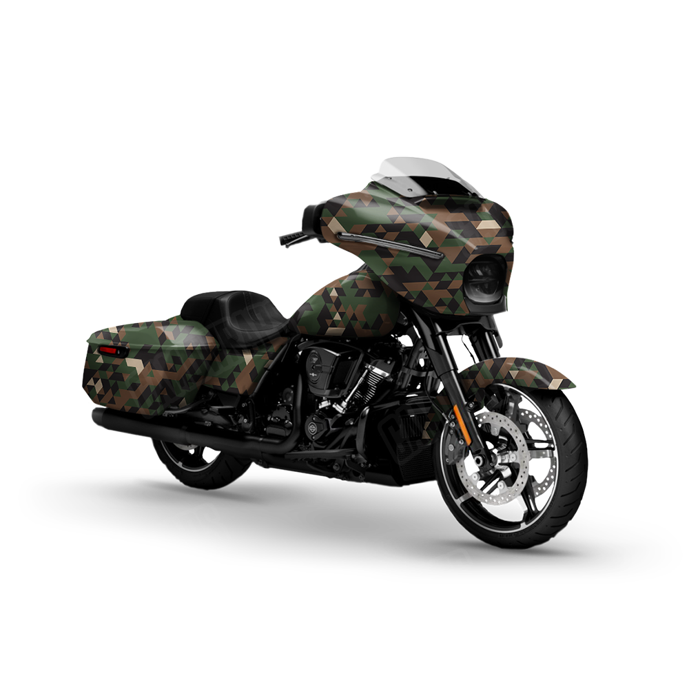 Triangle Woodland Motorcycle Wraps