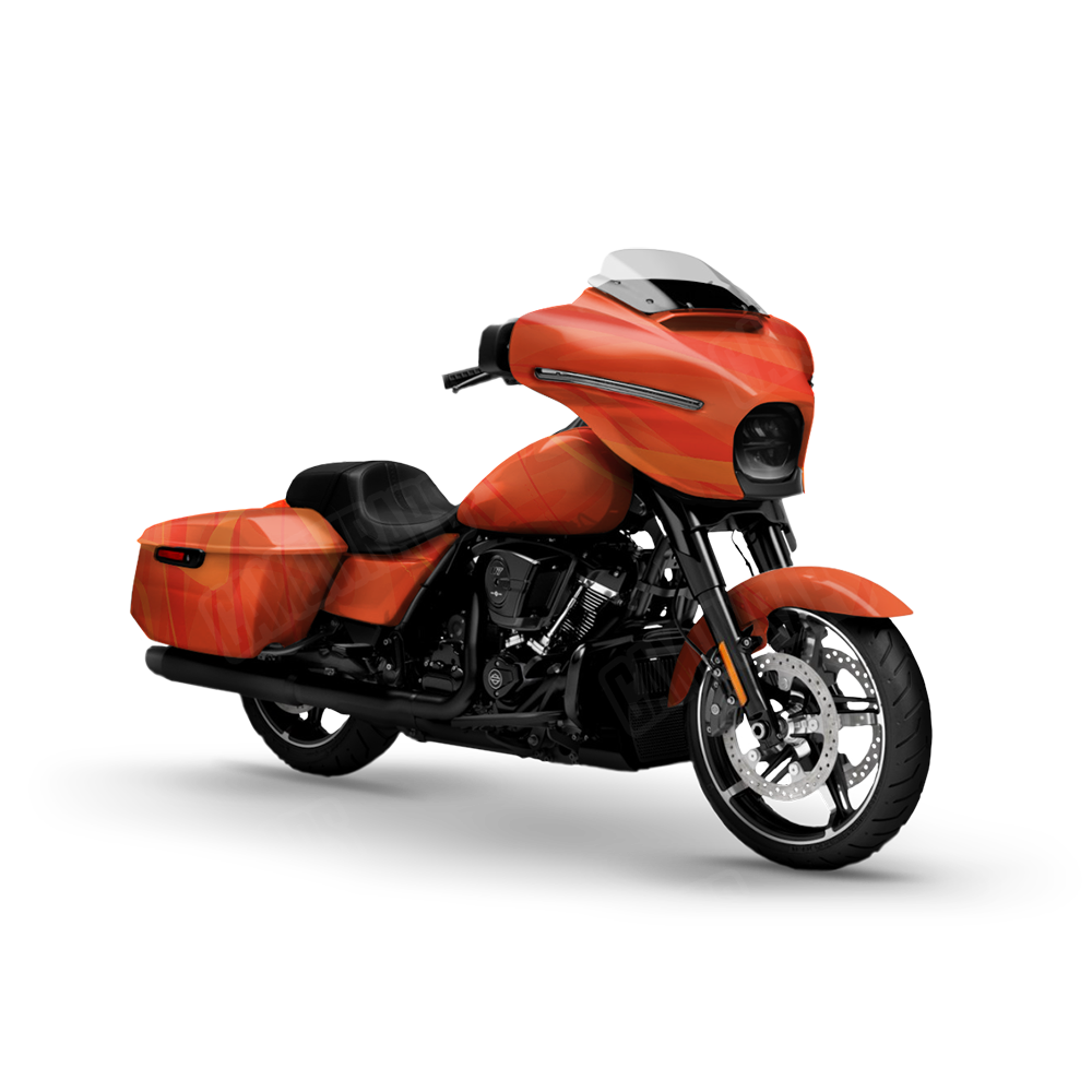 Liquid Smoke Elite Orange Motorcycle Wraps