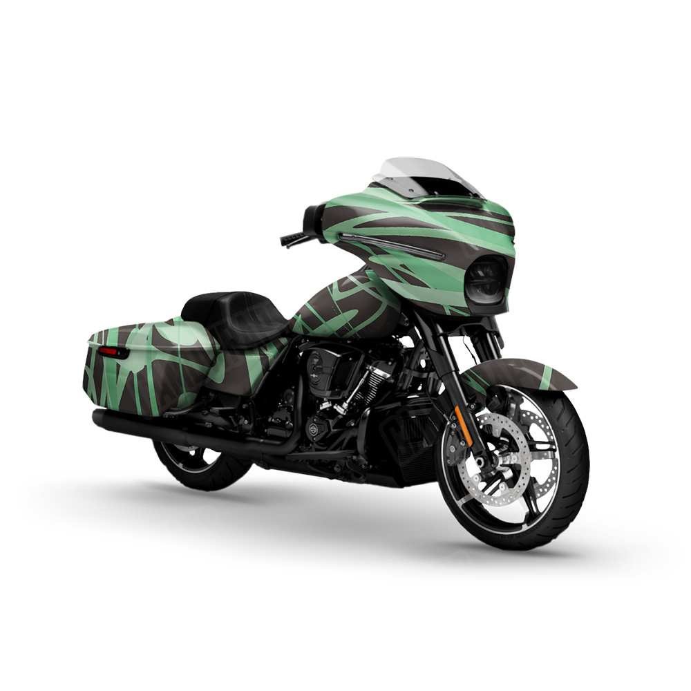 Liquid Smoke Mint Chocolate Chip Motorcycle Wraps
