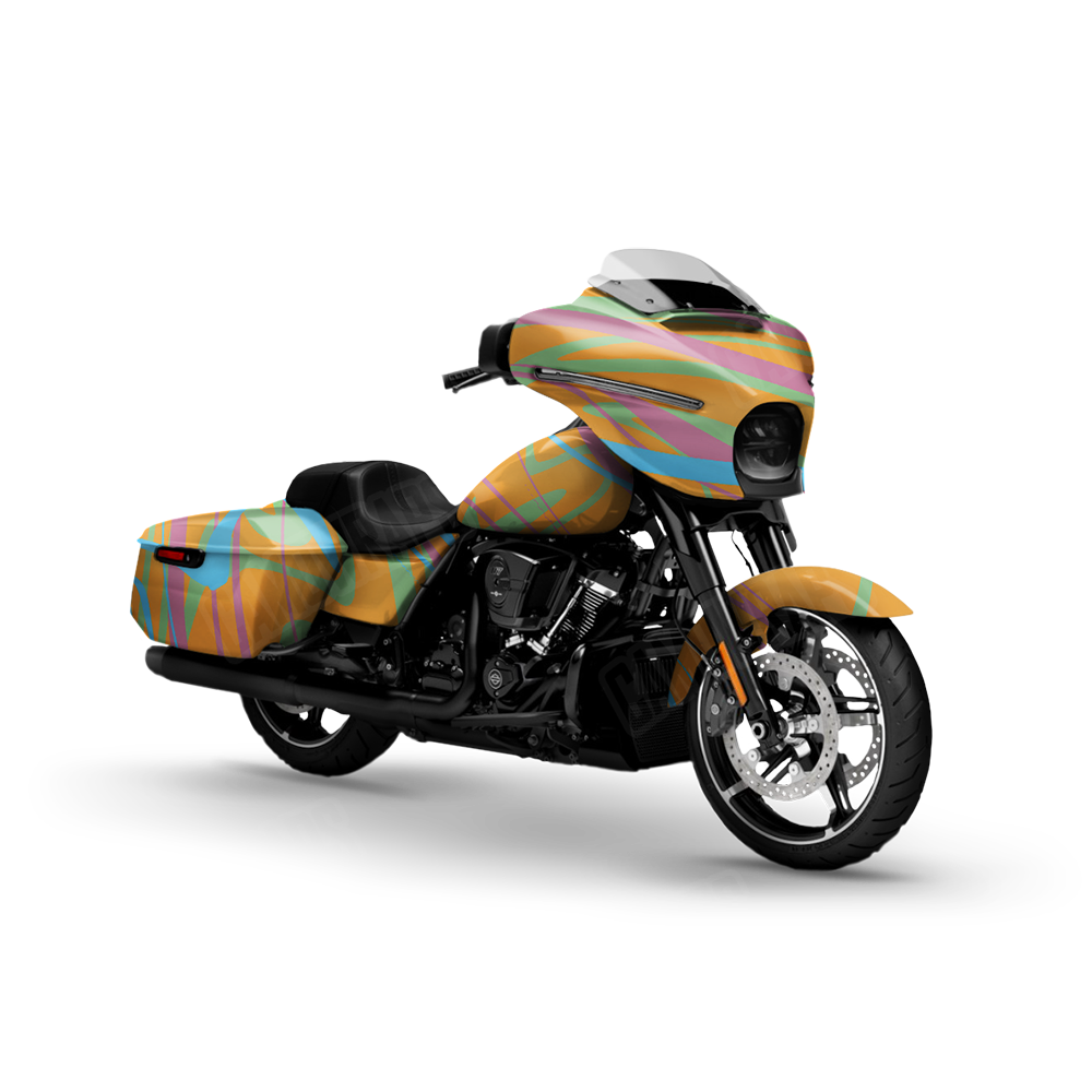 Liquid Smoke Sherbert Motorcycle Wraps