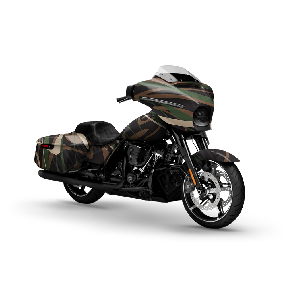 Liquid Smoke Woodland Motorcycle Wraps
